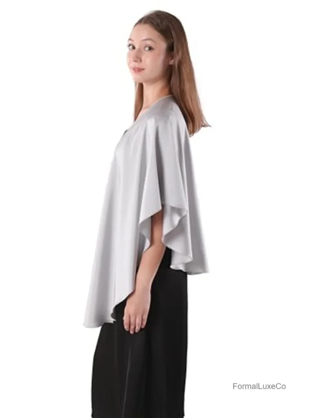 Womens Shawl Wrap Evening Dress Stain Party Scarf Bridal Cover Up